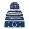 Indianapolis Colts NFL Horizontal Stripe Light Up Beanie