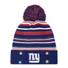 New York Giants NFL Horizontal Stripe Light Up Beanie