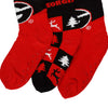 Georgia Bulldogs NCAA Womens Fan Footy 3 Pack Slipper Socks