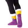 LSU Tigers NCAA Womens Fan Footy 3 Pack Slipper Socks