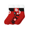 Oklahoma Sooners NCAA Womens Fan Footy 3 Pack Slipper Socks