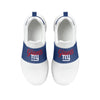New York Giants NFL Womens Script Wordmark White Slip On Sneakers