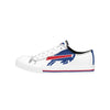 Buffalo Bills NFL Womens Big Logo Low Top White Canvas Shoes