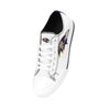 Baltimore Ravens NFL Womens Big Logo Low Top White Canvas Shoes