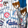 Chicago Cubs MLB Mens Historic Print Bib Shortalls (PREORDER - SHIPS LATE MAY)