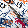 Detroit Tigers MLB Mens Historic Print Bib Shortalls (PREORDER - SHIPS LATE MAY)