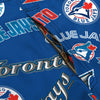Toronto Blue Jays MLB Mens Historic Print Bib Shortalls (PREORDER - SHIPS LATE MAY)