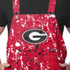 Georgia Bulldogs NCAA Mens Paint Splatter Bib Shortalls