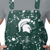 Michigan State Spartans NCAA Mens Paint Splatter Bib Shortalls