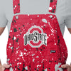 Ohio State Buckeyes NCAA Mens Paint Splatter Bib Shortalls
