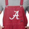 Alabama Crimson Tide NCAA Mens Solid Big Logo Bib Shortalls