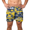 Michigan Wolverines NCAA 2023 Football National Champions Floral Swimming Trunks