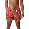 Nebraska Cornhuskers NCAA Mens Floral Slim Fit 5.5" Swimming Suit Trunks
