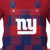 New York Giants NFL Mens Plaid Bib Shortalls
