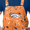 Denver Broncos NFL Mens Paint Splatter Bib Shortalls