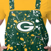 Green Bay Packers NFL Mens Paint Splatter Bib Shortalls