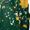 Green Bay Packers NFL Mens Paint Splatter Bib Shortalls