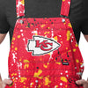 Kansas City Chiefs NFL Mens Paint Splatter Bib Shortalls