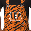 Cincinnati Bengals NFL Mens Tiger Stripe Thematic Bib Shortalls