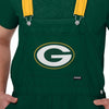 Green Bay Packers NFL Mens Team Stripe Bib Shortalls