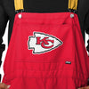 Kansas City Chiefs NFL Mens Team Stripe Bib Shortalls
