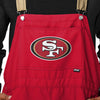 San Francisco 49ers NFL Mens Team Stripe Bib Shortalls