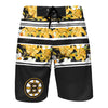 Boston Bruins Mens NHL Floral Stripe Boardshorts