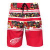 Detroit Red Wings Mens NHL Floral Stripe Boardshorts