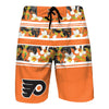 Philadelphia Flyers Mens NHL Floral Stripe Boardshorts