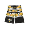 Pittsburgh Penguins Mens NHL Floral Stripe Boardshorts