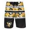 Pittsburgh Penguins Mens NHL Floral Stripe Boardshorts
