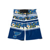 St Louis Blues Mens NHL Floral Stripe Boardshorts