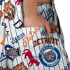 Detroit Tigers MLB Womens Historic Print Bib Shortalls (PREORDER - SHIPS LATE MAY)