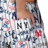 New York Yankees MLB Womens Historic Print Bib Shortalls (PREORDER - SHIPS LATE MAY)