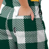 Green Bay Packers NFL Womens Plaid Bib Shortalls