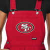 San Francisco 49ers NFL Womens Team Stripe Bib Shortalls