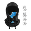 Detroit Lions NFL Black Drawstring Hooded Gaiter