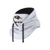 Baltimore Ravens NFL White Drawstring Hooded Gaiter