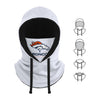 Denver Broncos NFL White Drawstring Hooded Gaiter