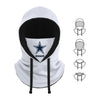 Dallas Cowboys NFL White Drawstring Hooded Gaiter