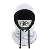 Green Bay Packers NFL White Drawstring Hooded Gaiter