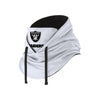 Las Vegas Raiders NFL White Drawstring Hooded Gaiter