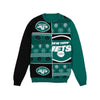 New York Jets NFL Mens Busy Block Snowfall Sweater