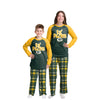 Green Bay Packers NFL Plaid Family Holiday Pajamas