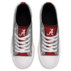 Alabama Crimson Tide NCAA Womens Glitter Low Top Canvas Shoes