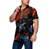 Auburn Tigers NCAA Mens Neon Palm Button Up Shirt