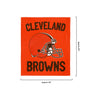 Cleveland Browns NFL Throw Blanket With Plush Bear