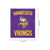 Minnesota Vikings NFL Throw Blanket With Plush Bear