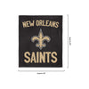 New Orleans Saints NFL Throw Blanket With Plush Bear