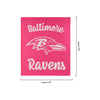 Baltimore Ravens NFL Throw Blanket With Plush Unicorn